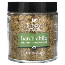 Simply Organic, Sel de Finition Fumé, Piment Hatch, 2,61 oz (74 g)
