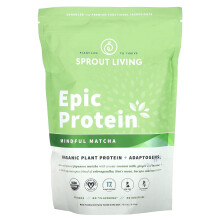 Sprout Living, Protéine Épique, Matcha Méditatif, 1 lb (456 g)