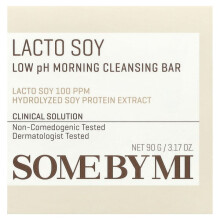 SOME BY MI, Lacto Soja, Barra de Limpeza da Manhã com pH Baixo, 3.17 oz (90 g)