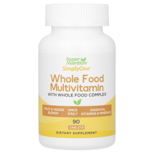 Super Nutrition, SimplyOne Multivitamine Alimentaire Complète, 90 Comprimés