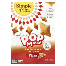 Simple Mills, Pop Mmms, Gebackene Snack-Cracker, Pizza, 4 Unzen (113 g)