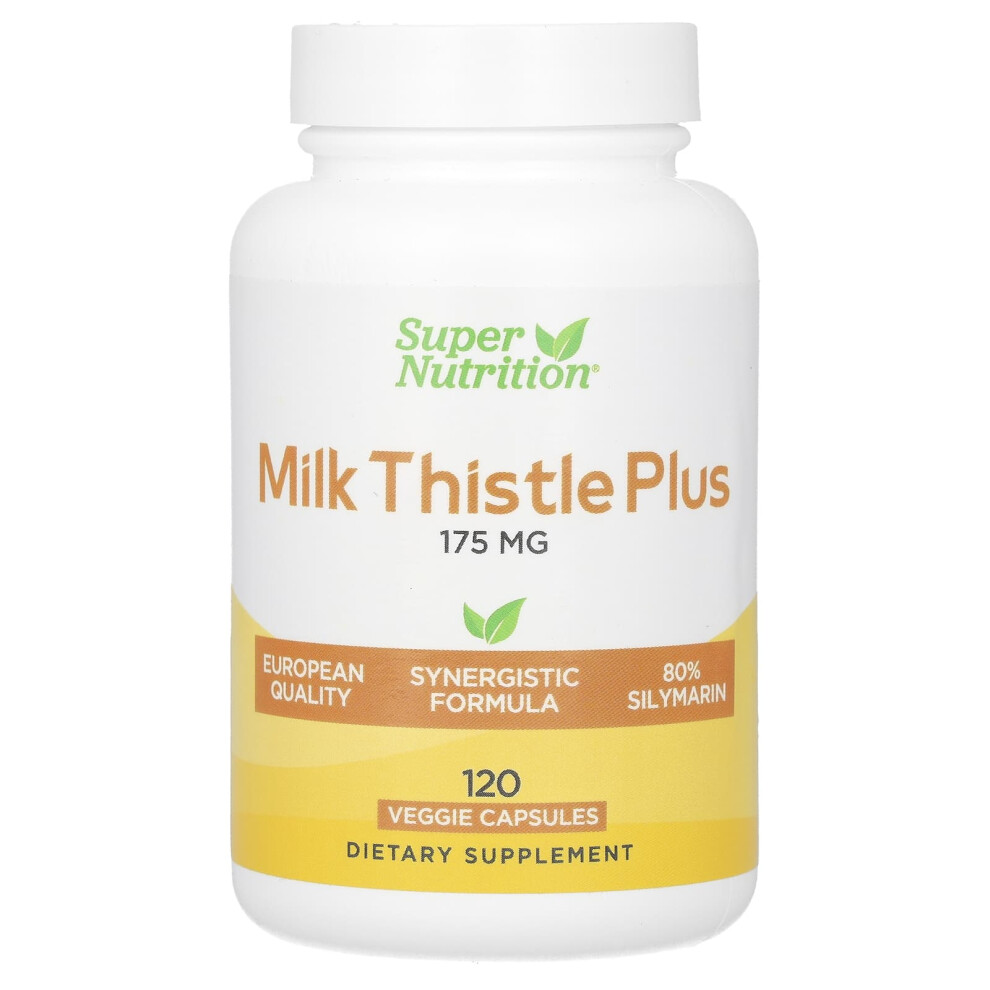 Super Nutrition , Milk Thistle Plus, 175 Mg, 120 Veggie Capsules