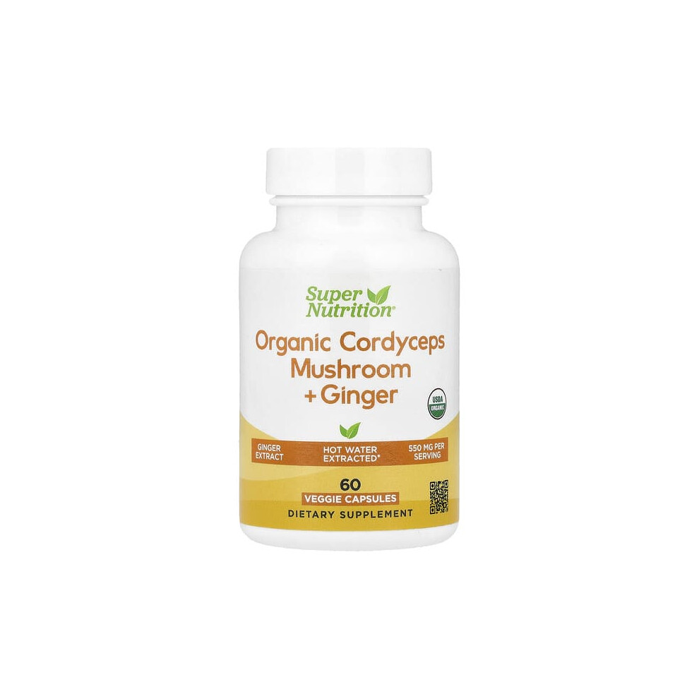 Super Nutrition Organic Cordyceps Mushroom + Ginger
