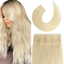 Ruban blonde Aison Platinum dans les extensions de cheveux Ruban invisible dans les extensions de cheveux HEUR HUMAINS SILKY STRIEUX pour les fem