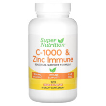 Super Nutrition, C-1000 & Zink Immun, 120 Vegetarische Kapseln