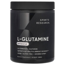 Sports Research, L-Glutamin, Ungeschmackt, 10,58 Unzen (300 g)