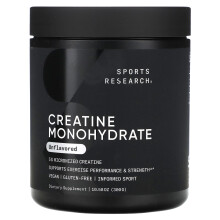 Sports Research, Créatine Monohydrate, Non Aromatisé, 10,58 oz (300 g)