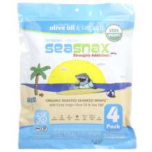 Organic Roasted Seaweed Wrapz, Olive Oil & Sea Salt