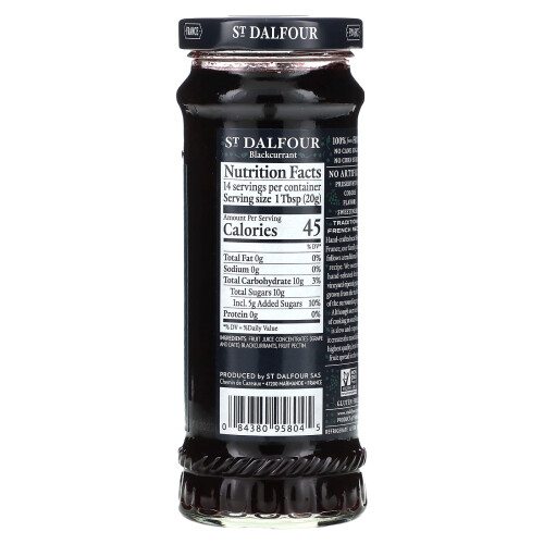 St. Dalfour, Black Currant, Fruit Spread, 10 oz (284 g) 2
