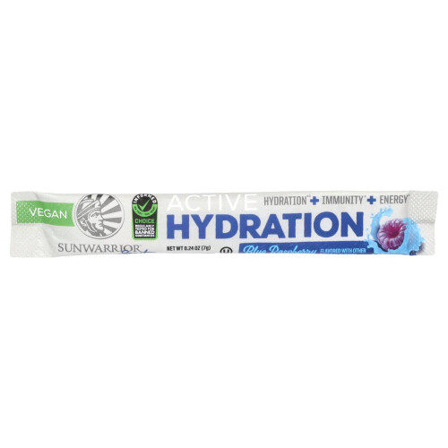 Sunwarrior, Sport, Active Hydration, Blaue Himbeere, 18 Beutel, je 0,24 oz (7 g) 2
