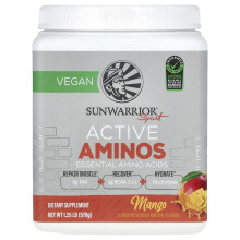 Sunwarrior, Sport, Active Aminos, Mango, 1,25 lb (570 g)