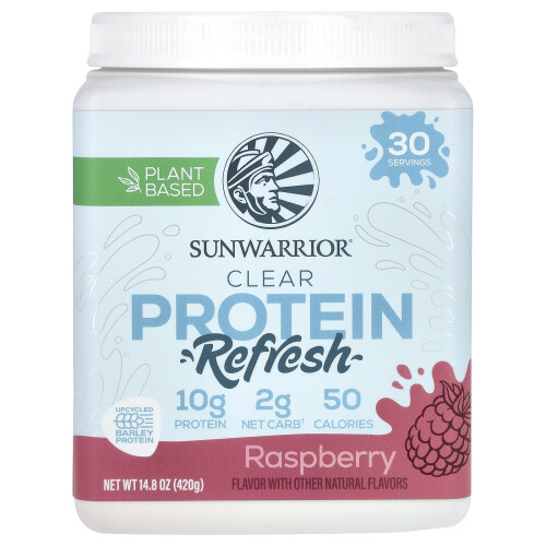 Sunwarrior, Clear Protein Refresh, Himbeere, 14,8 oz (420 g)