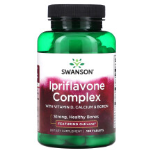 Swanson, Complexe d'Ipriflavone avec Vitamine D, Calcium et Bore, 120 Comprimés