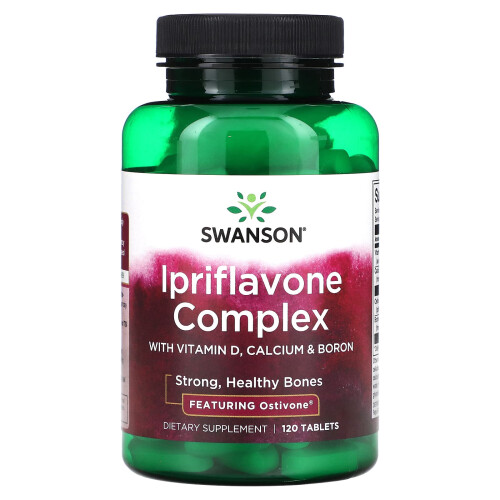 Swanson, Complexe d'Ipriflavone avec Vitamine D, Calcium et Bore, 120 Comprimés