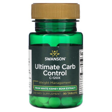 Swanson, Contrôle Ultime des Glucides C-120X, 90 Comprimés