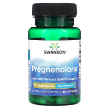 Swanson, Pregnenolon, Hochwirksam, 25 mg, 60 Kapseln