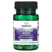 Swanson, Chromax 1000, Chrompicolinat, 1.000 mcg, 60 vegetarische Kapseln