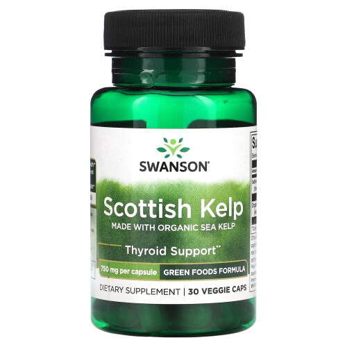 Swanson  Scottish Kelp, 750mg -  30 vcaps