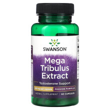 Swanson, Mega Tribulus-Extrakt, 250 mg, 60 Kapseln