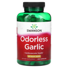 Swanson, Ail Inodore, 500 mg, 200 Gélules