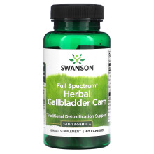 Swanson, Vollspektrum Kräuter-Gallenpflege, 60 Kapseln