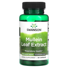 Swanson, Extrait de Feuille de Molène, 250 mg, 60 Gélules