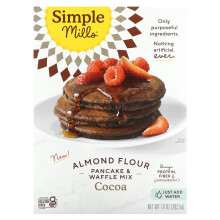 Simple Mills, Mandelmehl-Pfannkuchen & Waffelmischung, Kakao, 10 Unzen (283,5 g)