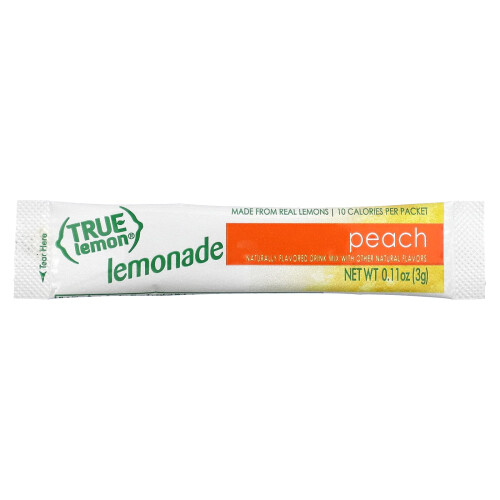 True Citrus, True Lemon, Lemonade, Peach, 10 Packets, 0.11 oz (3 g) Each 2