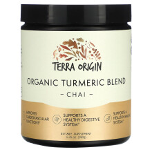 Terra Origin, Mélange Biologique de Curcuma, Chai, 6,35 oz (180 g)