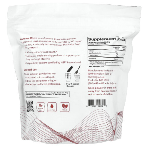 Theralogix, Mannose One, 90 Beutel, je (2,22 g) 2