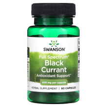 Swanson, Vollspektrum Schwarze Johannisbeere, 400 mg, 60 Kapseln