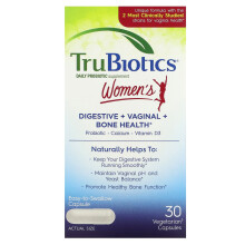 TruBiotics, Frauen Verdauung + Vaginal + Knochen Gesundheit, 30 Vegetarische Kapseln