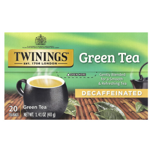 Twinings Twinings, Grüntee, Entkoffeiniert, 20 Teebeutel, 1,41 oz (40 g)