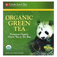 Uncle Lee's Tea, Thé Vert Biologique, 40 Sachets, 2,26 oz (64 g)