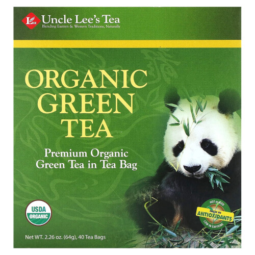 Uncle Lee's Tea, Bio-Grüntee, 40 Teebeutel, 2,26 Unzen (64 g)