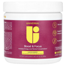 Universal U, Boost & Focus, Zitrone-Beere, 6,7 oz (189 g)