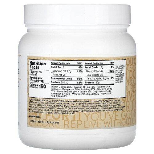 TransformHQ, MRS, Shake de Remplacement de Repas, Vanille, 10 oz (282,8 g) 2