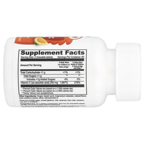 Enfants, Comprimés à Mâcher Vitamine C, Orange Acidulée 2