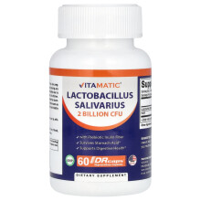 Vitamatic, Lactobacillus Salivarius, 2 Milliards d'UFC, 60 DRCaps