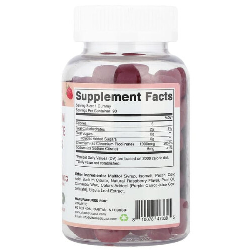 Gommes de Picolinate de Chrome, Framboise 2