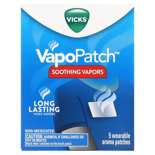 Vicks Vicks, VapoPatch, Beruhigende Dämpfe, 5 Tragbare Aroma-Pflaster