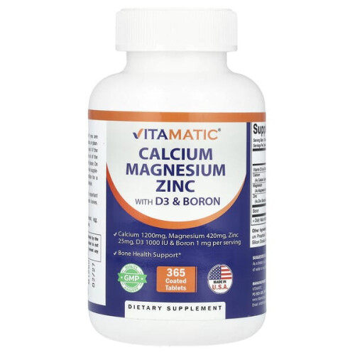 Calcium, Magnésium, Zinc avec D3 et Bore