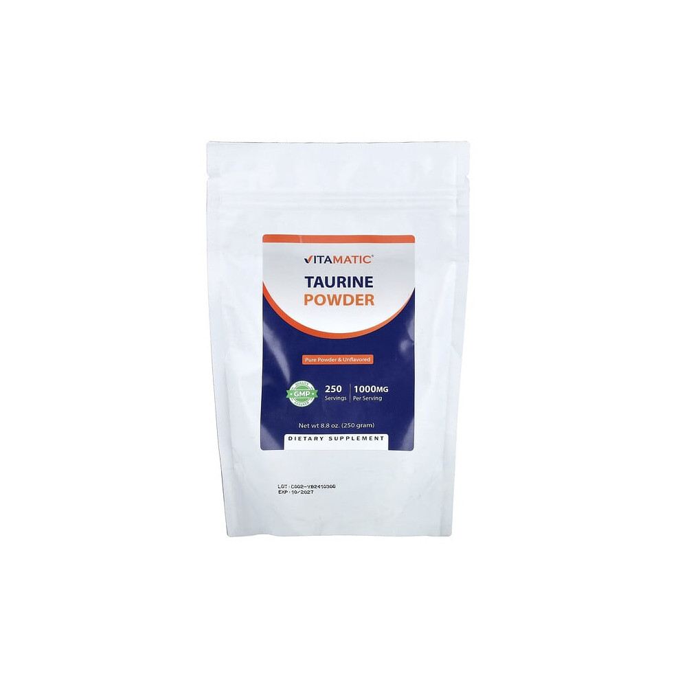 Vitamatic Taurine Powder, Unflavored
