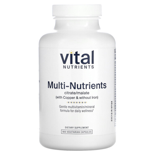 Vital Nutrients Vital Nutrients, Multi-Nährstoffe, 180 Vegetarische Kapseln