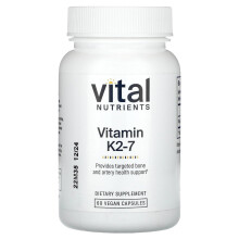 Vital Nutrients, Vitamin K2-7, 60 vegane Kapseln