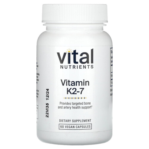 Vital Nutrients Vital Nutrients, Vitamine K2-7, 60 Gélules Véganes