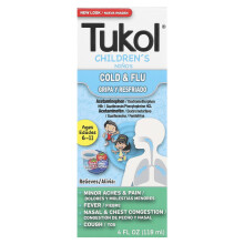Tukol, Enfants, Rhume et Grippe, 6-11 ans, Saveur Baies, 4 fl oz (118 ml)