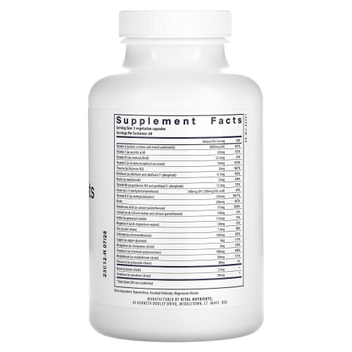 Vital Nutrients Vital Nutrients, Multi-Nährstoffe, 180 Vegetarische Kapseln 2
