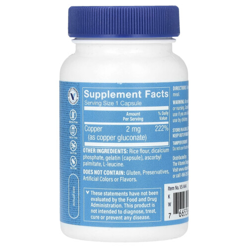 The Vitamin Shoppe, Kupfer, 2 mg, 100 Kapseln 2