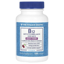 The Vitamin Shoppe, B12, Schwarze Kirsche, 1.000 mcg, 120 Lutschtabletten